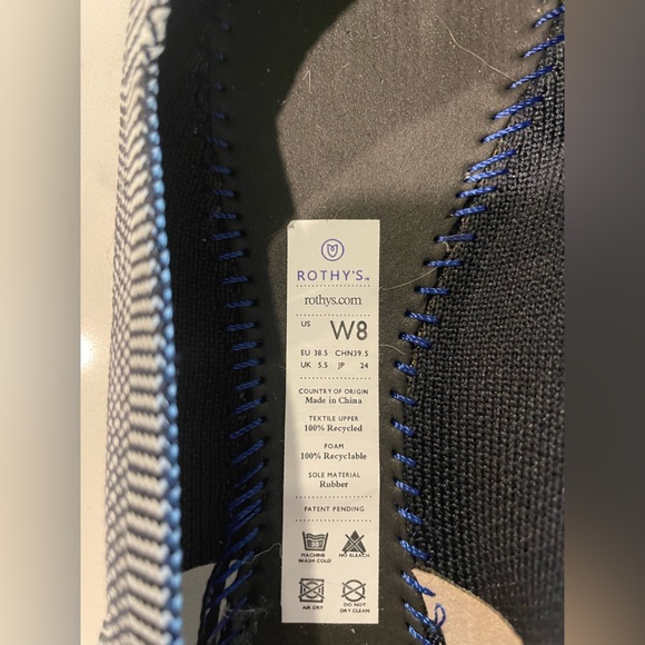 Rothy’s The Point Pebble Grey Flat , Sz 8 - Picture 7 of 13